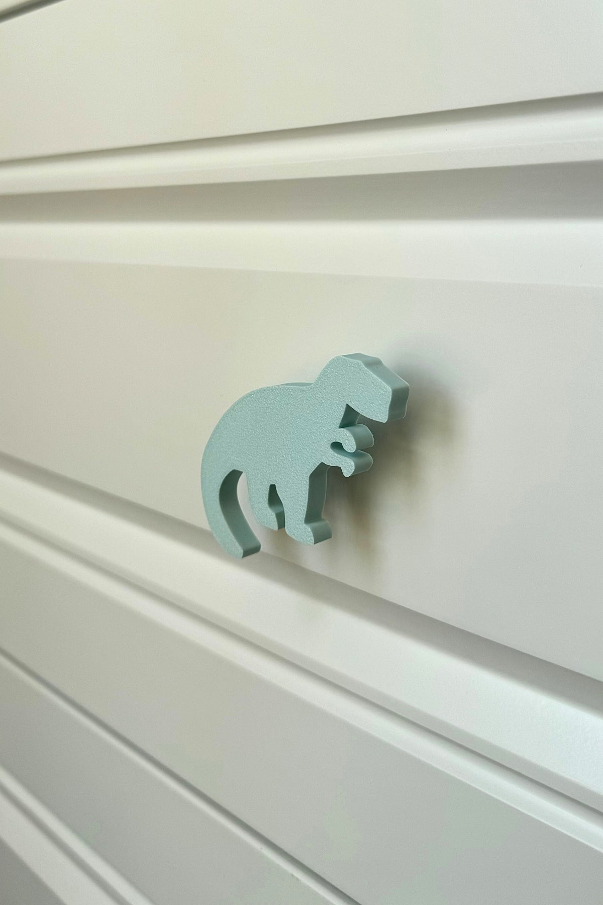 Mavi Dino 1 Dolap Kulpu-Çocuk Odası, Mutfak ve Banyo İçin Modern, Sevimli ve Dayanıklı Mobilya Kulp