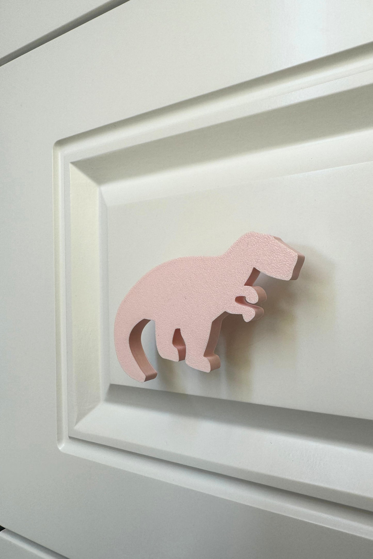 Pembe Dino 1 Dolap Kulpu-Çocuk Odası, Mutfak ve Banyo İçin Modern,Sevimli ve Dayanıklı Mobilya Kulp