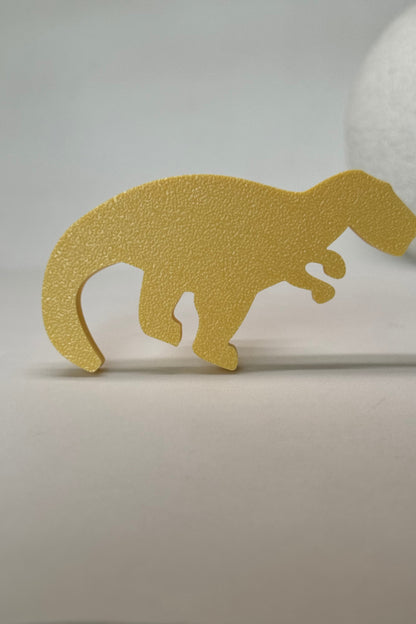 Sarı Dino 1 Dolap Kulpu-Çocuk Odası, Mutfak ve Banyo İçin Modern, Sevimli ve Dayanıklı Mobilya Kulp