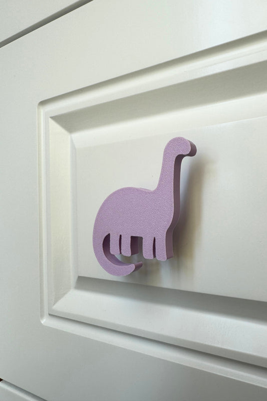 Mor Dino 4 Dolap Kulpu -Çocuk Odası, Mutfak ve Banyo İçin Modern, Sevimli ve Dayanıklı Mobilya Kulp