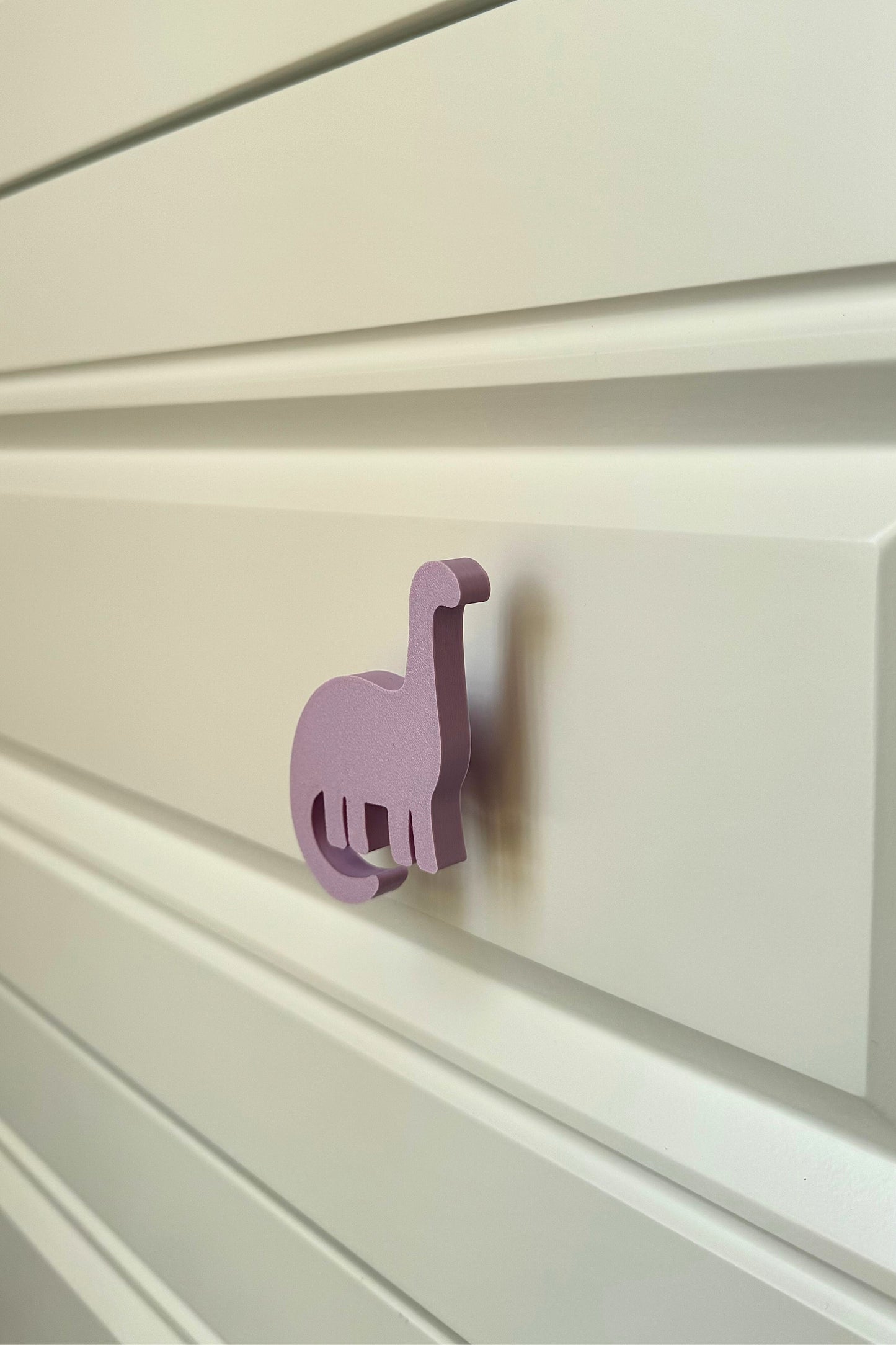 Mor Dino 4 Dolap Kulpu -Çocuk Odası, Mutfak ve Banyo İçin Modern, Sevimli ve Dayanıklı Mobilya Kulp