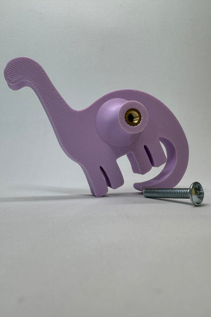 Mor Dino 4 Dolap Kulpu -Çocuk Odası, Mutfak ve Banyo İçin Modern, Sevimli ve Dayanıklı Mobilya Kulp