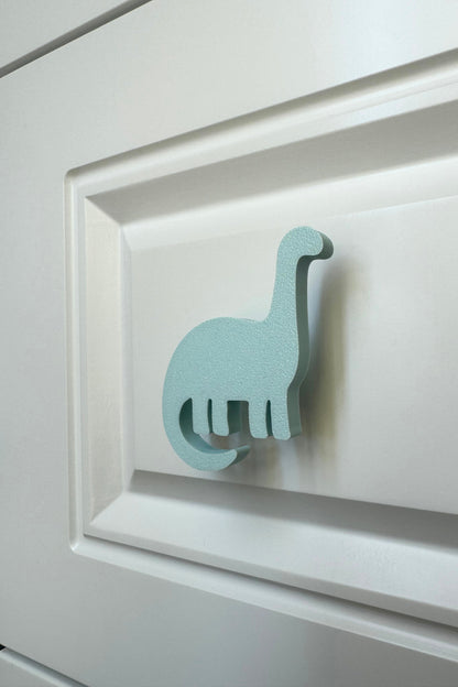 Mavi Dino 4 Dolap Kulpu-Çocuk Odası, Mutfak ve Banyo İçin Modern, Sevimli ve Dayanıklı Mobilya Kulp