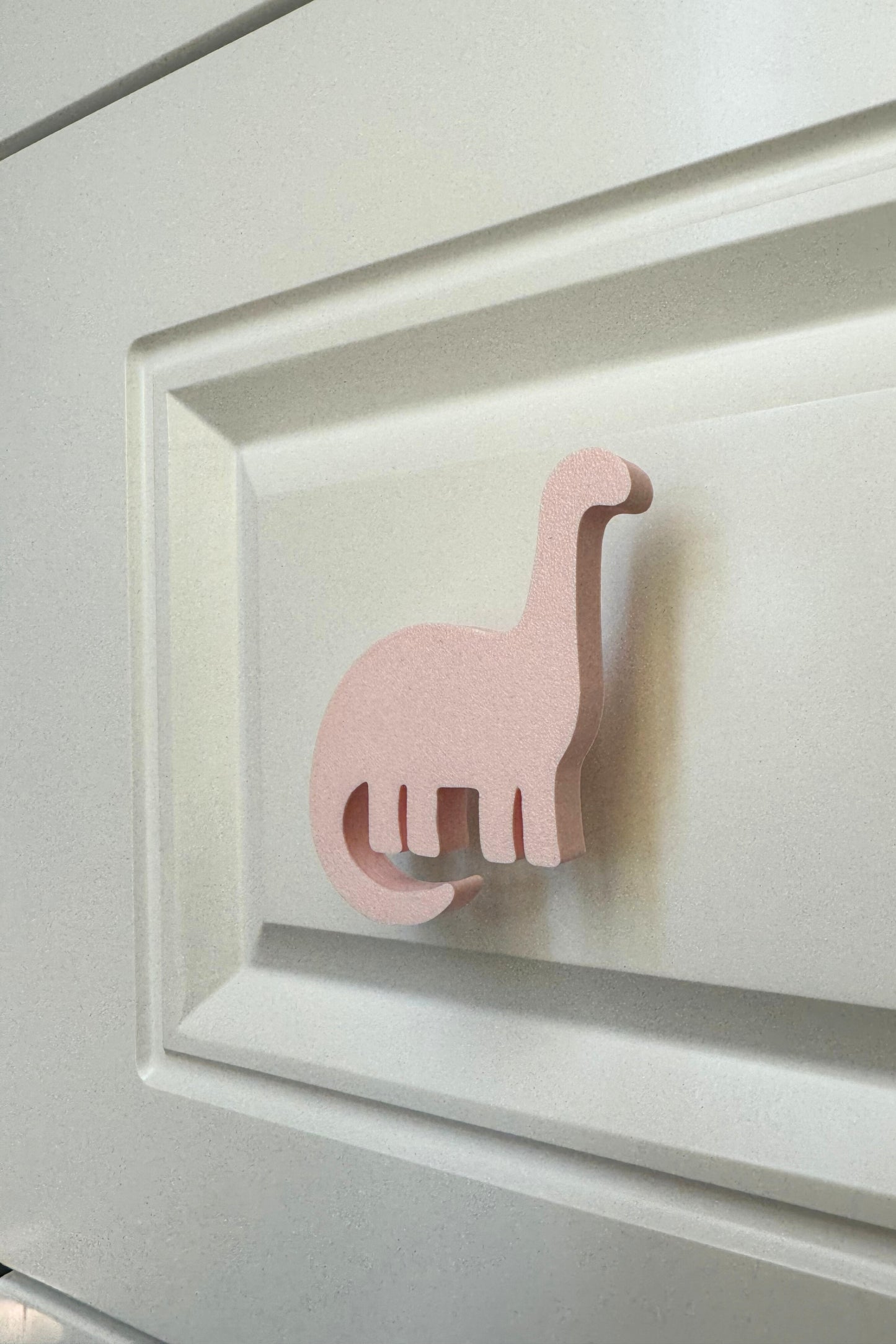 Pembe Dino 4 Dolap Kulpu - Çocuk Odası, Mutfak ve Banyo İçin Modern ve Sevimli Mobilya Kulp