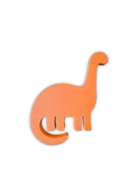 Turuncu Dino 4 Dolap Kulpu - Çocuk Odası, Mutfak ve Banyo İçin Modern ve Sevimli Mobilya Kulp