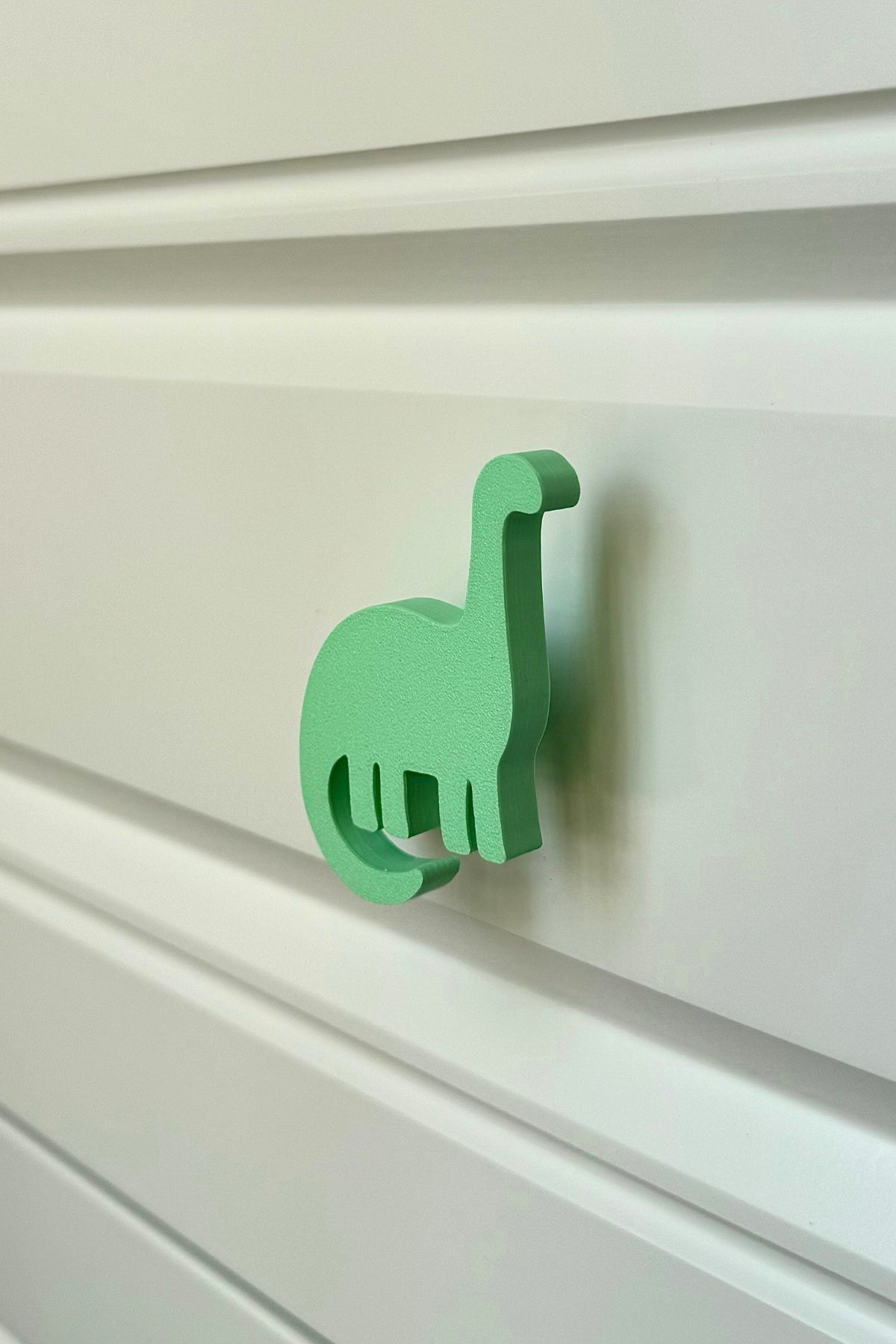 Yeşil Dino 4 Dolap Kulpu - Çocuk Odası, Mutfak ve Banyo İçin Modern ve Dayanıklı Mobilya Kulp