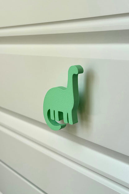 Yeşil Dino 4 Dolap Kulpu - Çocuk Odası, Mutfak ve Banyo İçin Modern ve Dayanıklı Mobilya Kulp