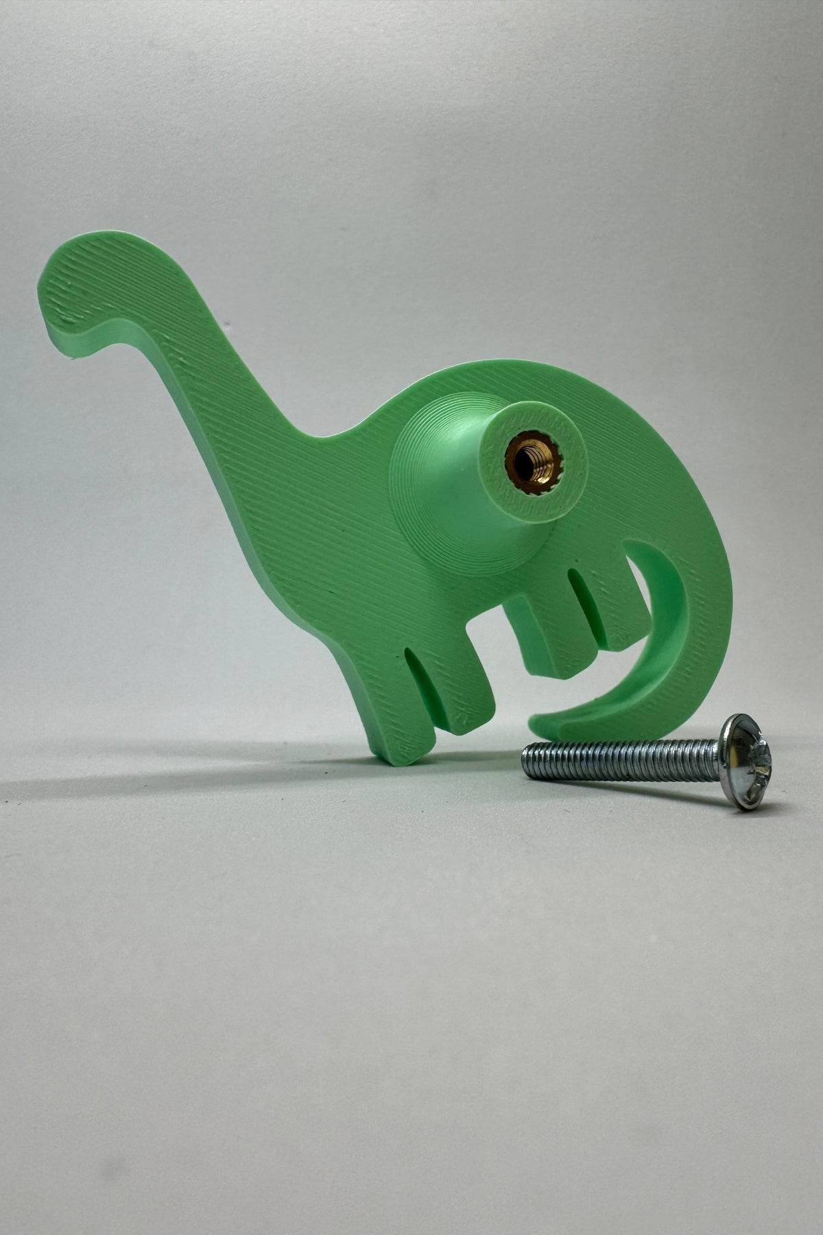 Yeşil Dino 4 Dolap Kulpu - Çocuk Odası, Mutfak ve Banyo İçin Modern ve Dayanıklı Mobilya Kulp