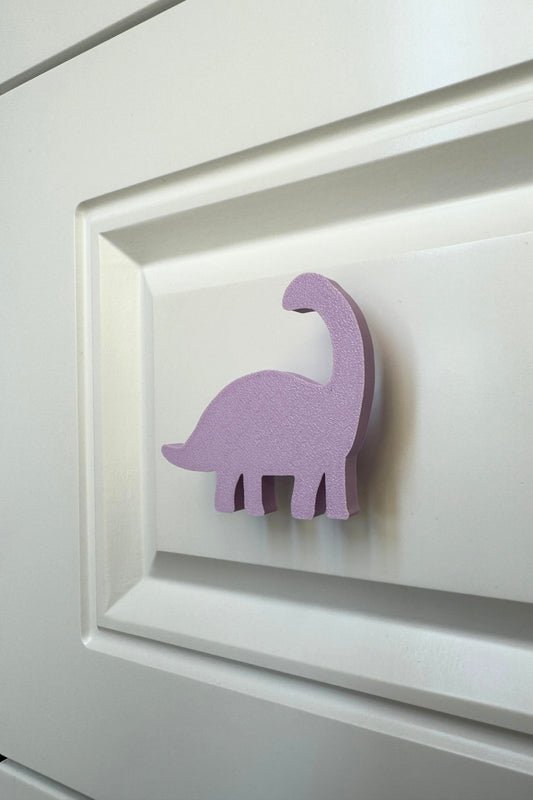 Mor Dino 3 Dolap Kulpu -Çocuk Odası, Mutfak ve Banyo İçin Modern, Sevimli ve Dayanıklı Mobilya Kulp