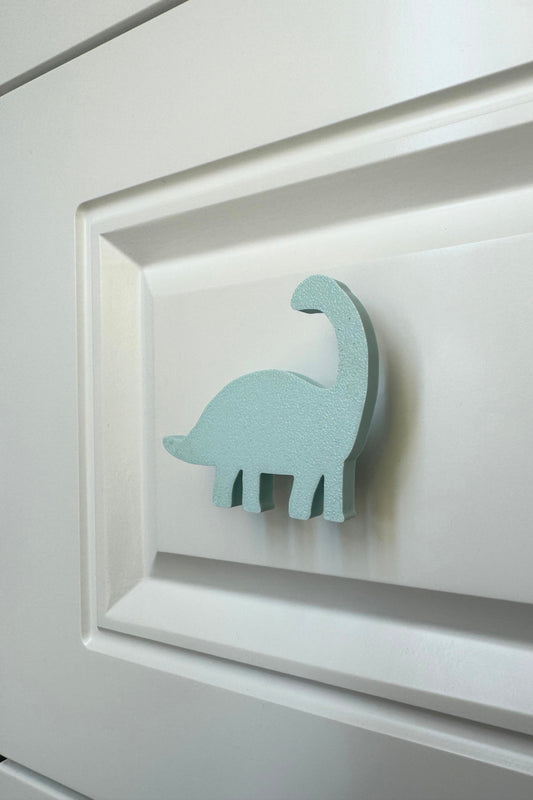 Mavi Dino3 Dolap Kulpu - Çocuk Odası, Mutfak ve Banyo İçin Modern, Sevimli ve Dayanıklı Mobilya Kulp