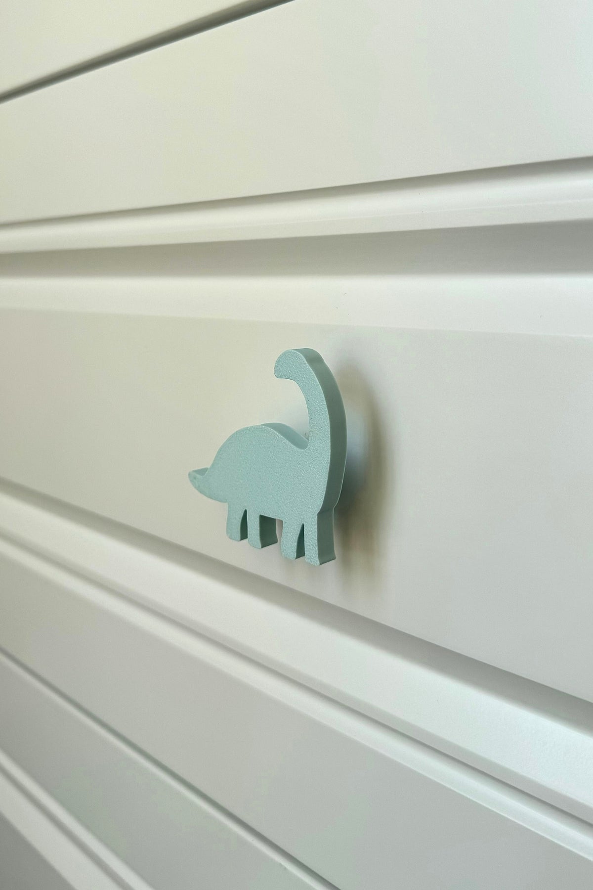 Mavi Dino3 Dolap Kulpu - Çocuk Odası, Mutfak ve Banyo İçin Modern, Sevimli ve Dayanıklı Mobilya Kulp