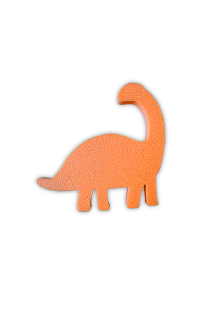 Turuncu Dino 3 Dolap Kulpu - Çocuk Odası, Mutfak ve Banyo İçin Modern ve Sevimli  Mobilya Kulp