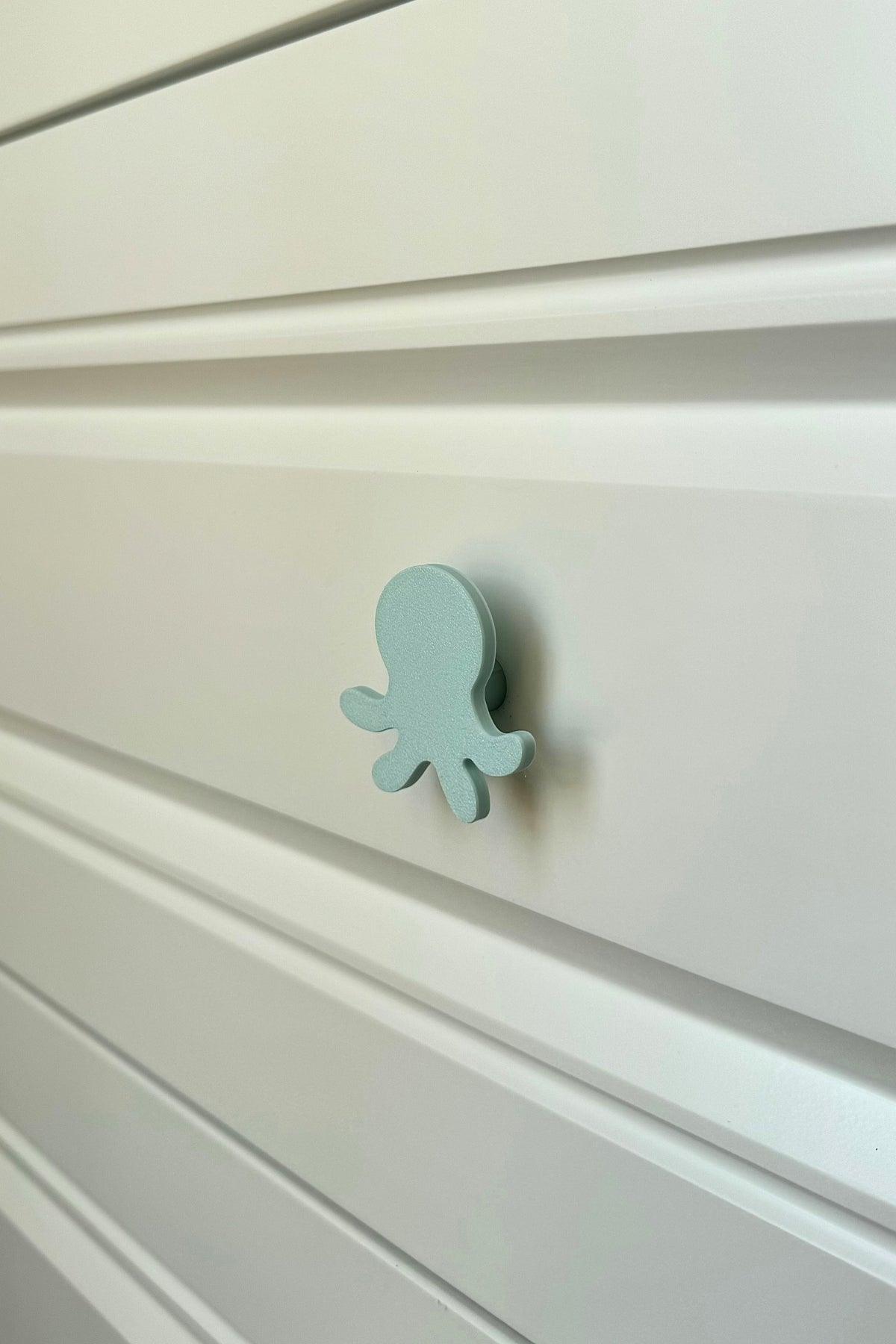 Mavi Ahtapot Dolap Kulpu - Çocuk Odası, Mutfak ve Banyo İçin Modern, Şık ve Dayanıklı Kulp