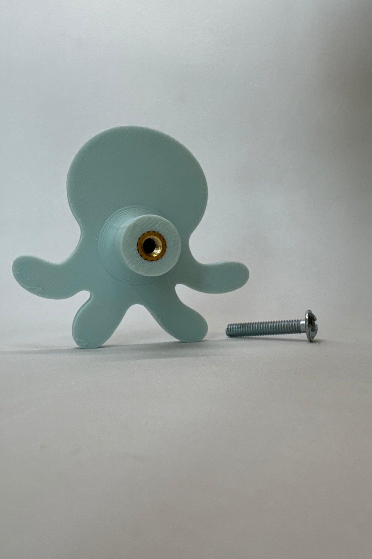 Mavi Ahtapot Dolap Kulpu - Çocuk Odası, Mutfak ve Banyo İçin Modern, Şık ve Dayanıklı Kulp