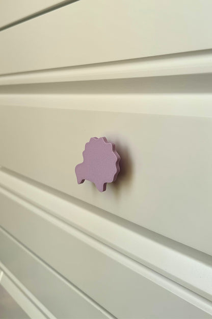 Mor Aslan Dolap Kulpu - Çocuk Odası, Mutfak ve Banyo İçin Modern, Şık ve Dayanıklı Mobilya Kulp