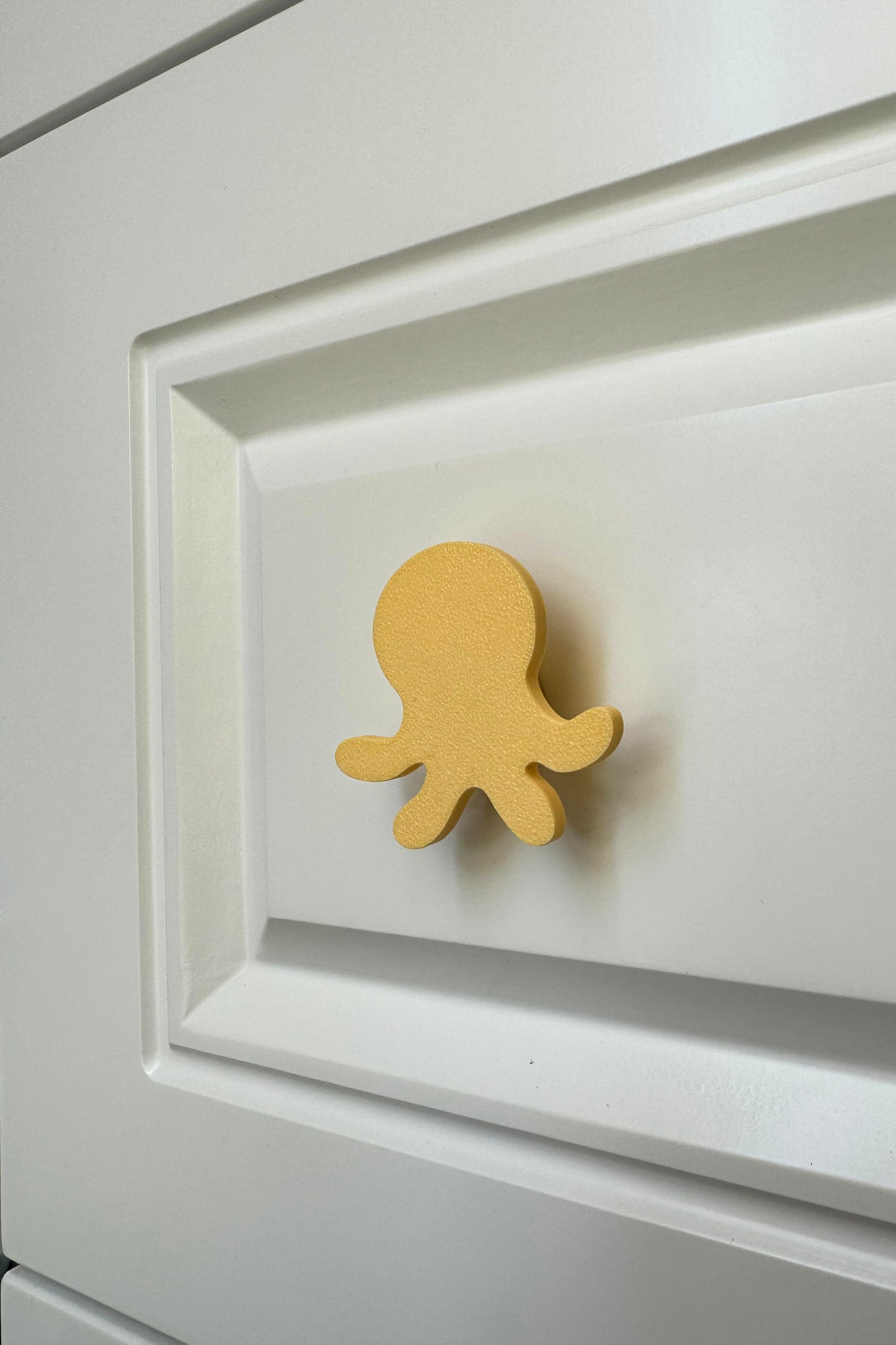 Sarı Ahtapot Dolap Kulpu-Çocuk Odası, Mutfak ve Banyo İçin Modern, Şık ve Dayanıklı Mobilya Kulp