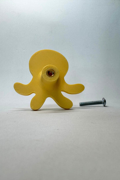 Sarı Ahtapot Dolap Kulpu-Çocuk Odası, Mutfak ve Banyo İçin Modern, Şık ve Dayanıklı Mobilya Kulp