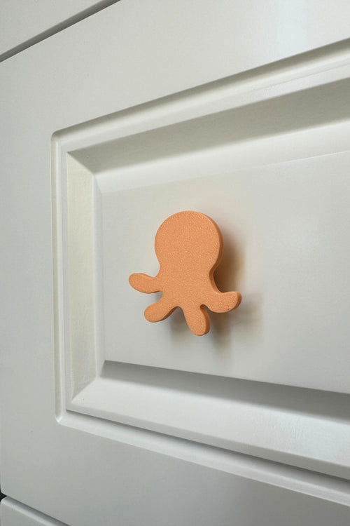 Turuncu Ahtapot Dolap Kulpu-Çocuk Odası, Mutfak ve Banyo İçin Modern ve Dayanıklı Mobilya Kulp