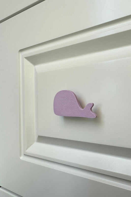 Mor Balina Dolap Kulpu - Çocuk Odası, Mutfak ve Banyo İçin Modern, Şık ve Dayanıklı Mobilya Kulp