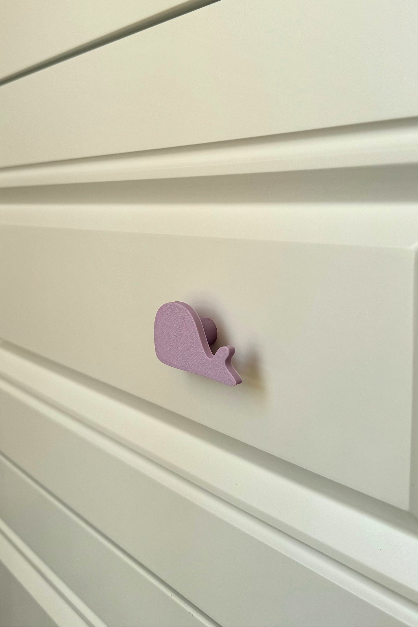 Mor Balina Dolap Kulpu - Çocuk Odası, Mutfak ve Banyo İçin Modern, Şık ve Dayanıklı Mobilya Kulp