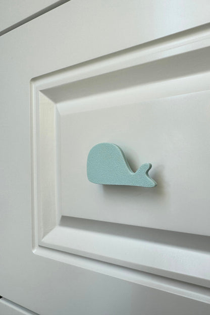 Mavi Balina Dolap Kulpu -Çocuk Odası, Mutfak ve Banyo İçin Modern, Şık ve Dayanıklı Mobilya Kulp