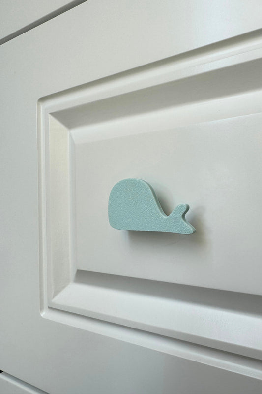 Mavi Balina Dolap Kulpu -Çocuk Odası, Mutfak ve Banyo İçin Modern, Şık ve Dayanıklı Mobilya Kulp