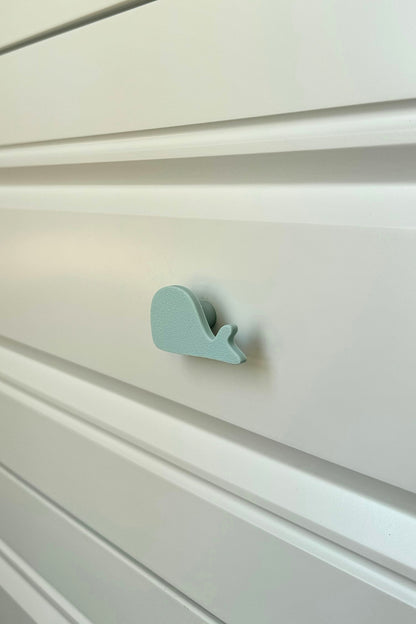 Mavi Balina Dolap Kulpu -Çocuk Odası, Mutfak ve Banyo İçin Modern, Şık ve Dayanıklı Mobilya Kulp