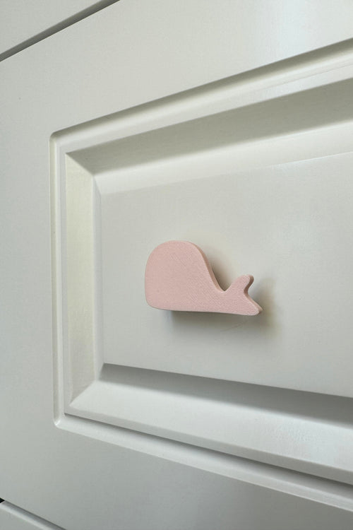 Pembe Balina Dolap Kulpu-Çocuk Odası, Mutfak ve Banyo İçin Modern, Şık ve Dayanıklı Mobilya Kulp