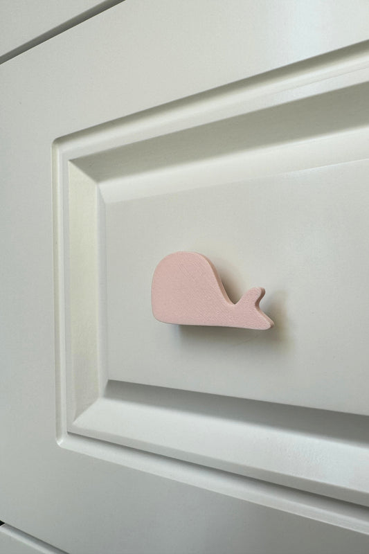 Pembe Balina Dolap Kulpu-Çocuk Odası, Mutfak ve Banyo İçin Modern, Şık ve Dayanıklı Mobilya Kulp