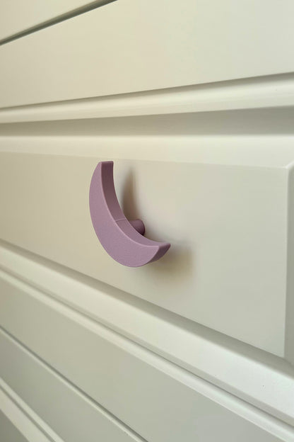 Mor Ay Dolap Kulpu - Çocuk Odası, Mutfak ve Banyo İçin Şık ve Dayanıklı Mobilya Kulp