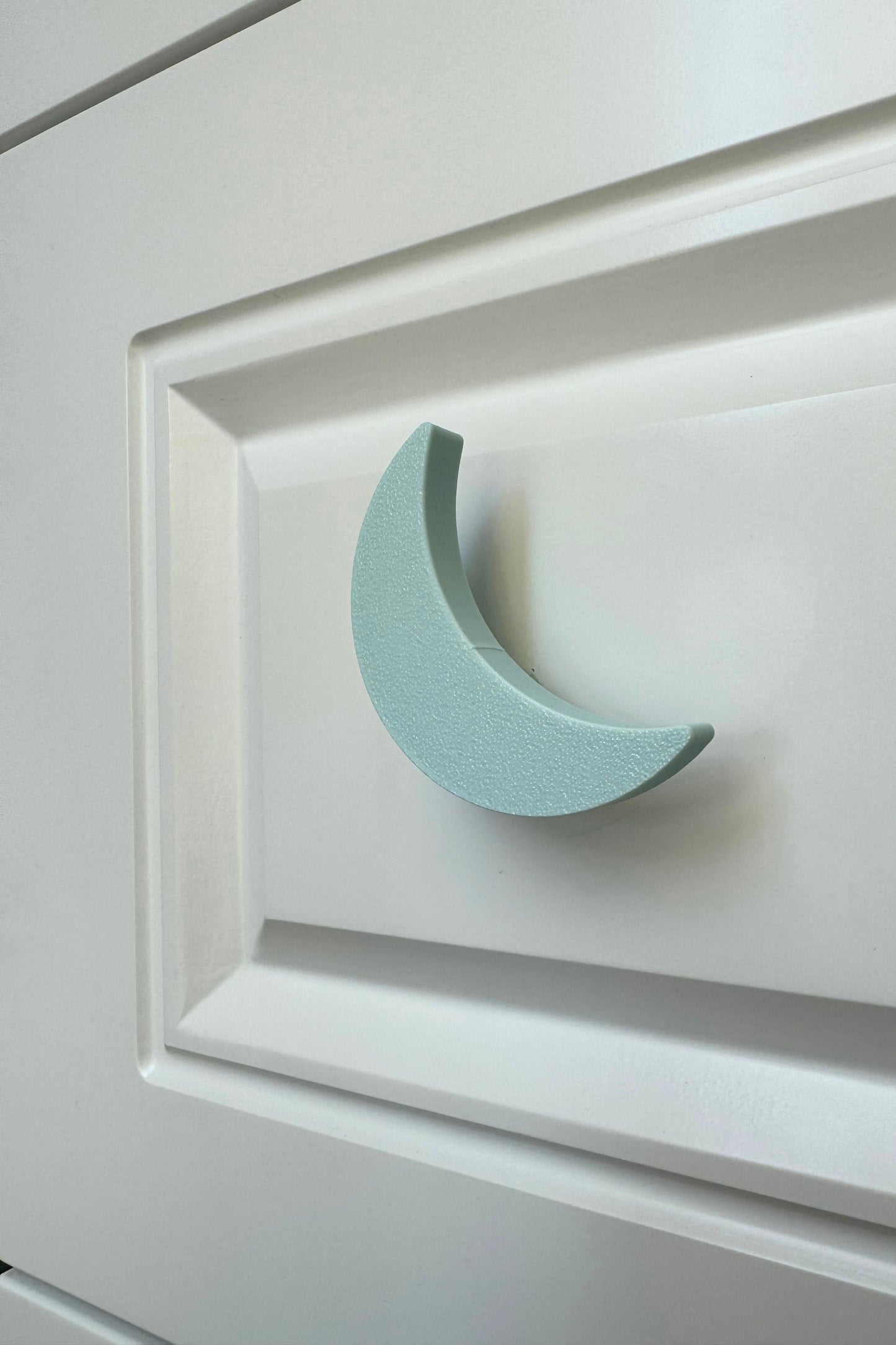 Mavi Ay Dolap Kulpu - Çocuk Odası, Mutfak ve Banyo İçin Şık ve Dayanıklı Mobilya Kulp