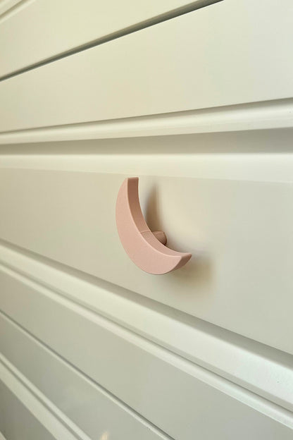 Pembe Ay Dolap Kulpu - Çocuk Odası, Mutfak Ve Banyo Için Şık , Dekoratif Ve Dayanıklı Mobilya Kulp