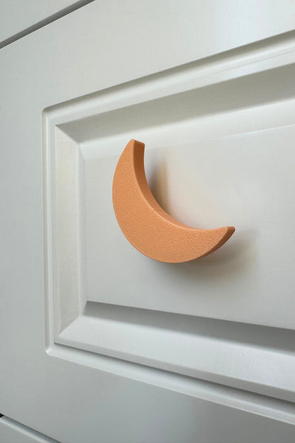 Turuncu Ay Dolap Kulpu - Çocuk Odası, Mutfak ve Banyo İçin Enerjik ve Dayanıklı Mobilya Kulp