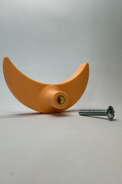 Turuncu Ay Dolap Kulpu - Çocuk Odası, Mutfak ve Banyo İçin Enerjik ve Dayanıklı Mobilya Kulp