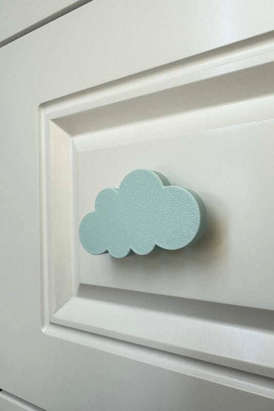 Mavi Bulut Dolap Kulpu - Çocuk Odası, Mutfak ve Banyo İçin Eğlenceli ve Dayanıklı Mobilya Kulp