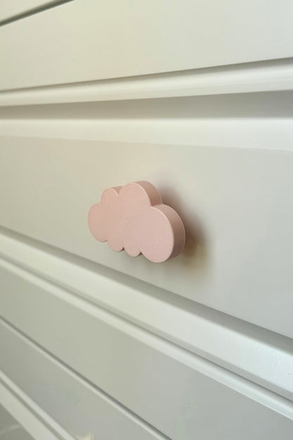 Pembe Bulut Dolap Kulpu - Çocuk Odası, Mutfak ve Banyo İçin Şirin ve Dayanıklı Mobilya Kulp
