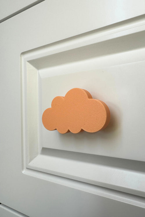 Turuncu Bulut Dolap Kulpu - Çocuk Odası, Mutfak ve Banyo İçin Enerjik ve Dayanıklı Mobilya Kulp