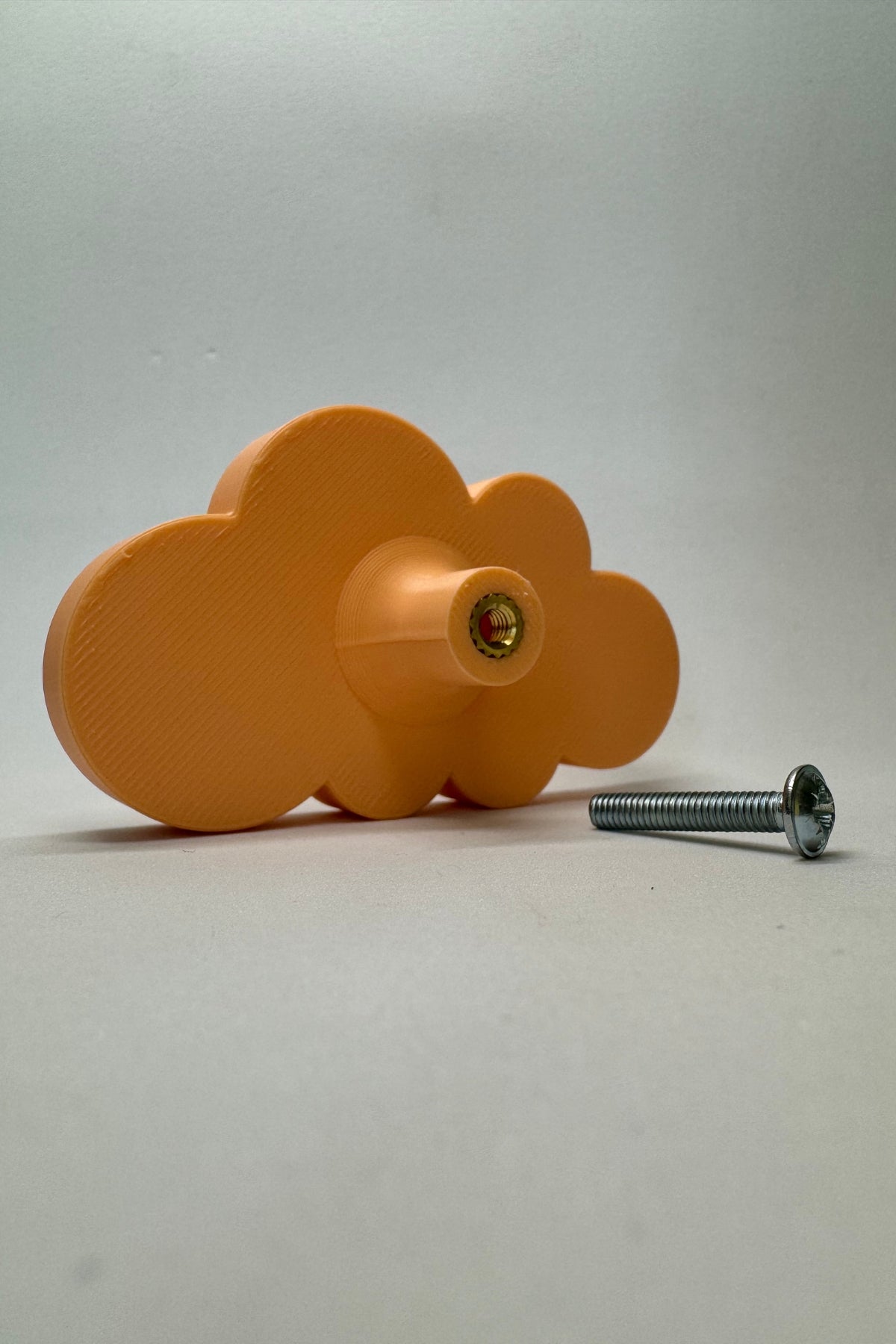 Turuncu Bulut Dolap Kulpu - Çocuk Odası, Mutfak ve Banyo İçin Enerjik ve Dayanıklı Mobilya Kulp