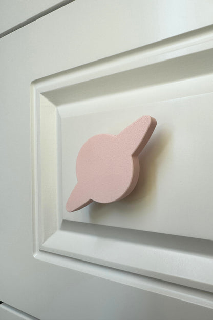 Pembe Gezegen Dolap Kulpu - Çocuk Odası, Mutfak ve Banyo İçin Sevimli ve Dayanıklı Mobilya Kulp