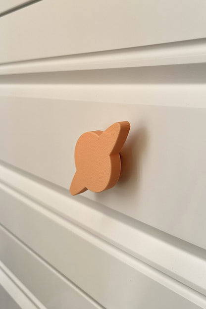 Turuncu Gezegen Dolap Kulpu - Çocuk Odası, Mutfak ve Banyo İçin Enerjik ve Dayanıklı Mobilya Kulp