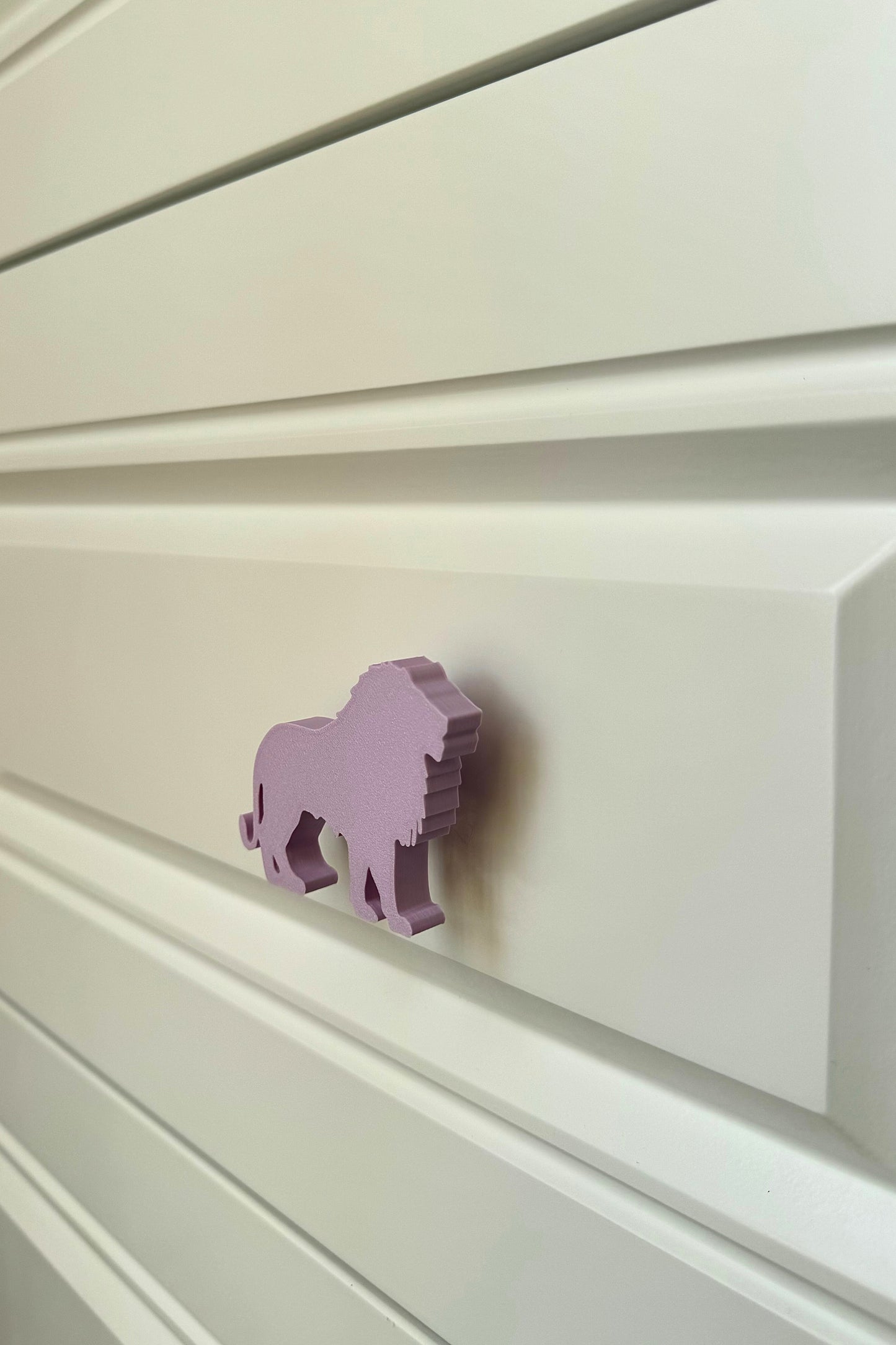 Mor Aslan Dolap Kulpu - Çocuk Odası, Mutfak ve Banyo İçin Eğlenceli ve Dayanıklı Mobilya Kulp