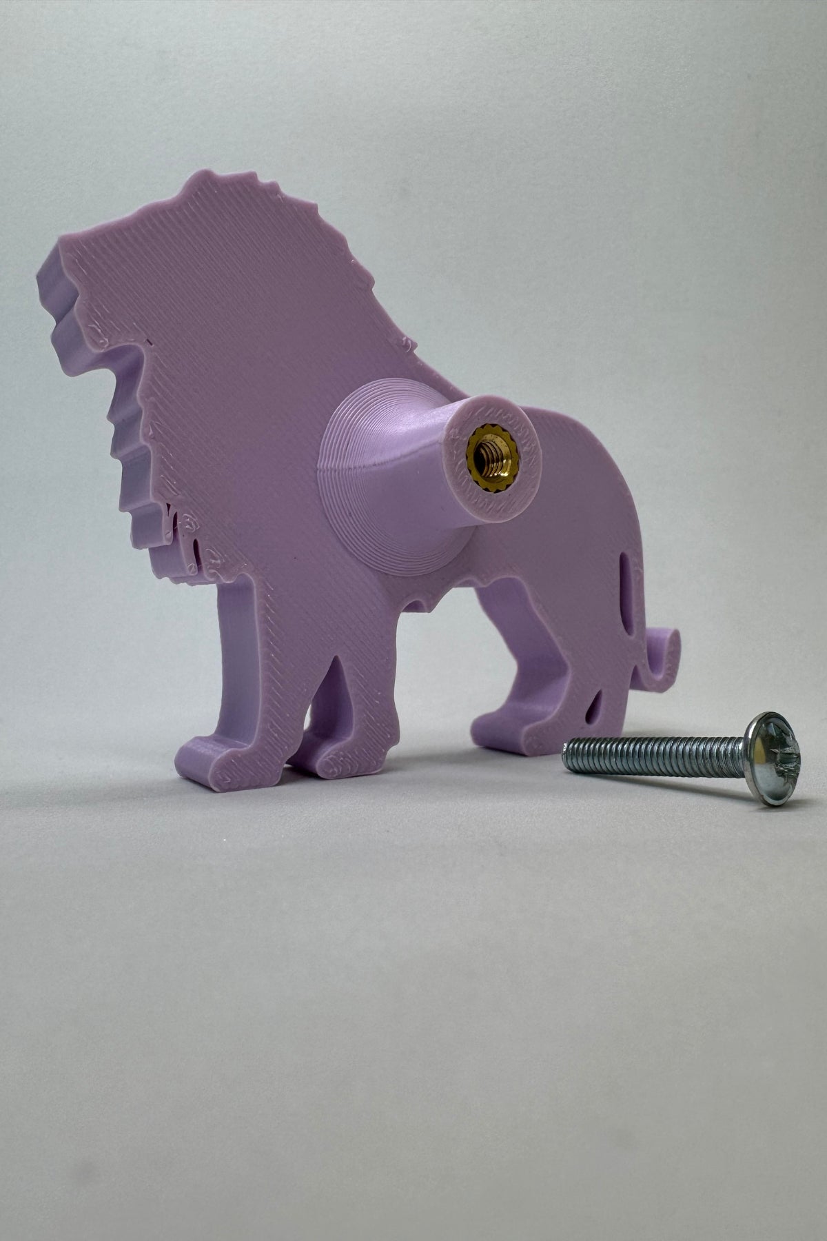 Mor Aslan Dolap Kulpu - Çocuk Odası, Mutfak ve Banyo İçin Eğlenceli ve Dayanıklı Mobilya Kulp