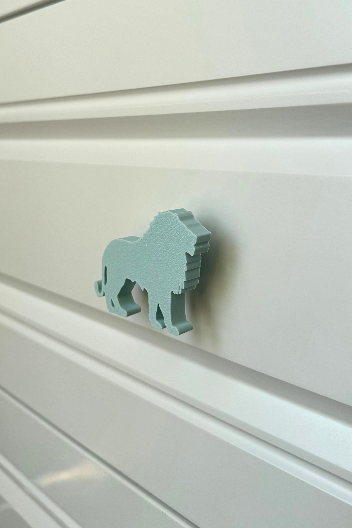 Mavi Aslan Dolap Kulpu - Çocuk Odası, Mutfak ve Banyo İçin Eğlenceli ve Dayanıklı Mobilya Kulp