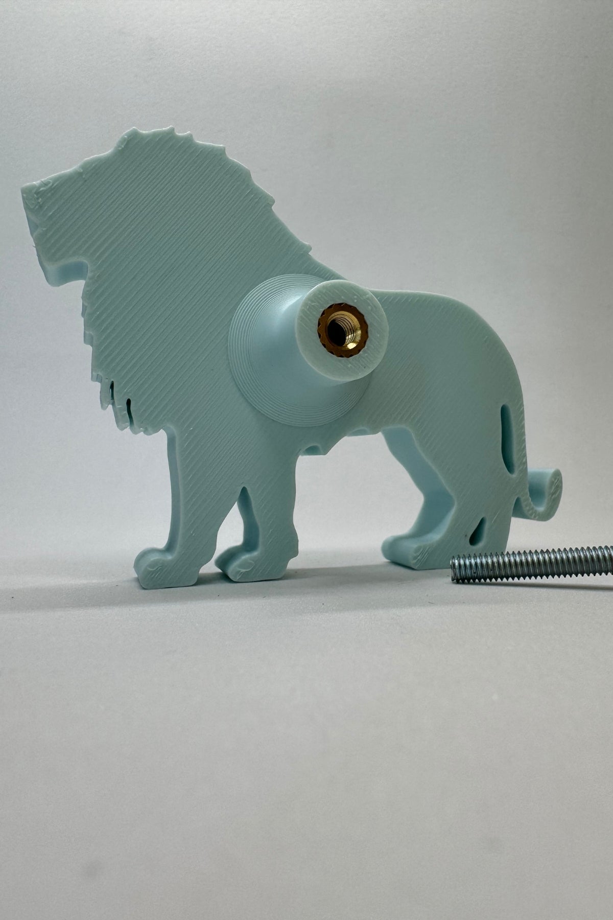 Mavi Aslan Dolap Kulpu - Çocuk Odası, Mutfak ve Banyo İçin Eğlenceli ve Dayanıklı Mobilya Kulp