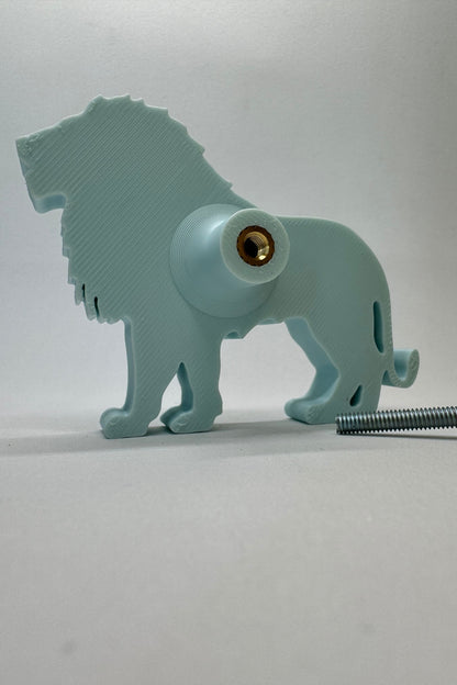 Mavi Aslan Dolap Kulpu - Çocuk Odası, Mutfak ve Banyo İçin Eğlenceli ve Dayanıklı Mobilya Kulp