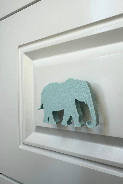 Mavi Fil Dolap Kulpu - Çocuk Odası, Mutfak ve Banyo İçin Modern, Şık ve Dayanıklı Mobilya Kulp