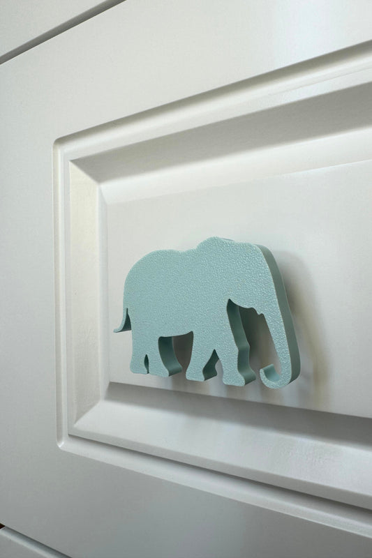 Mavi Fil Dolap Kulpu - Çocuk Odası, Mutfak ve Banyo İçin Modern, Şık ve Dayanıklı Mobilya Kulp