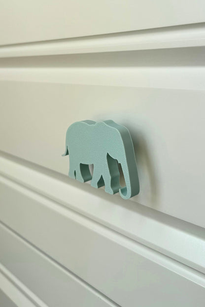 Mavi Fil Dolap Kulpu - Çocuk Odası, Mutfak ve Banyo İçin Modern, Şık ve Dayanıklı Mobilya Kulp