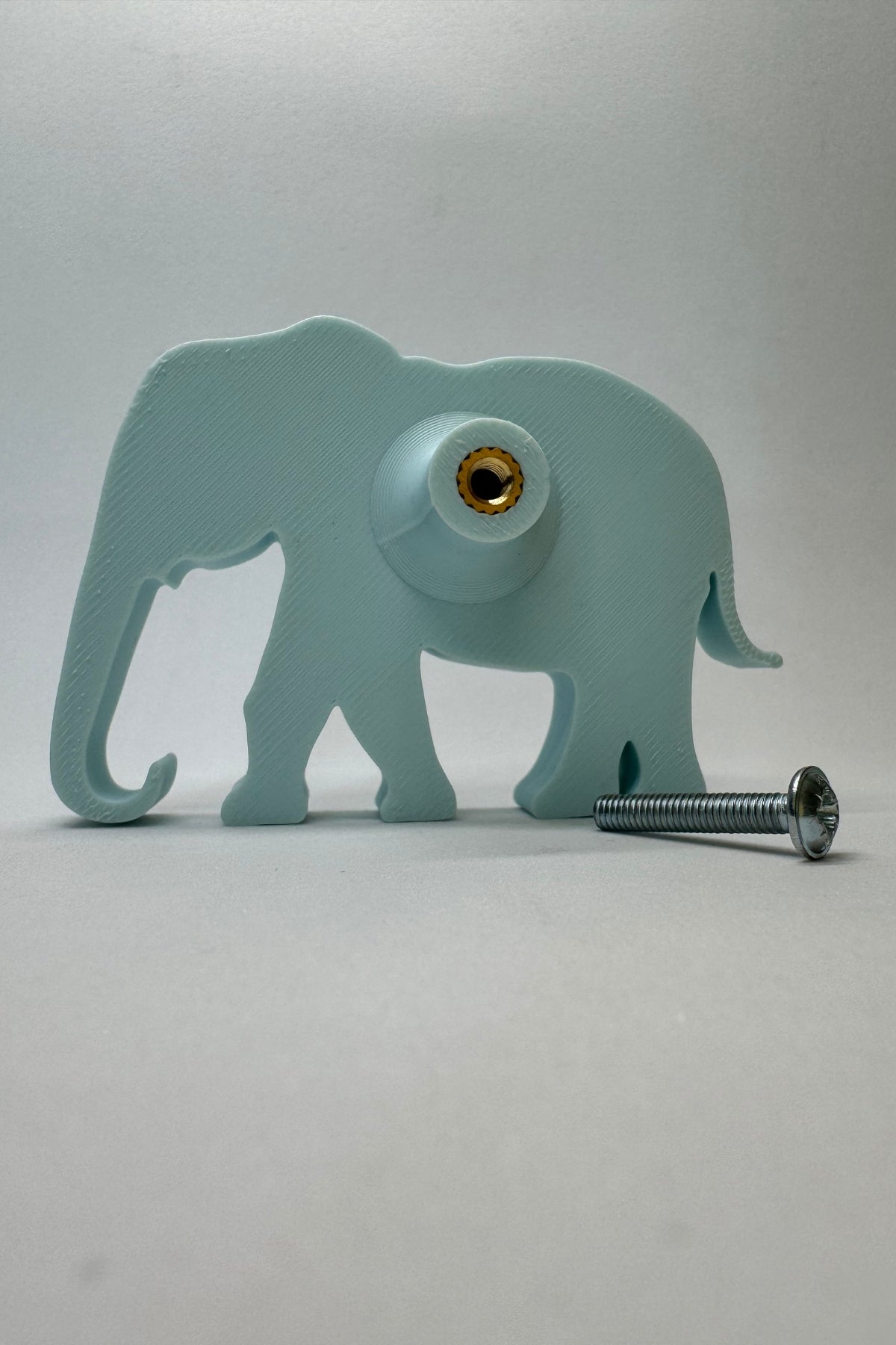 Mavi Fil Dolap Kulpu - Çocuk Odası, Mutfak ve Banyo İçin Modern, Şık ve Dayanıklı Mobilya Kulp