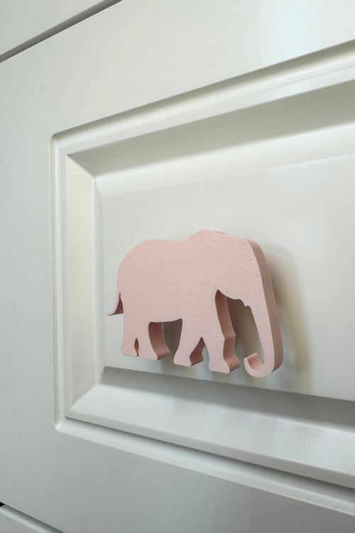 Pembe Fil Dolap Kulpu - Çocuk Odası, Mutfak ve Banyo İçin Modern, Şık ve Dayanıklı Mobilya Kulp